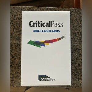 Critical Pass MBE Flashcards for UBE Bar Exam